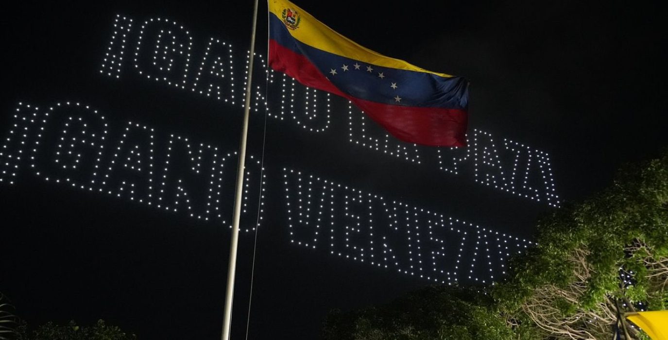 Acto de celebración de la victoria de Maduro en las elecciones de este domingo | Foto: @PartidoPSUV