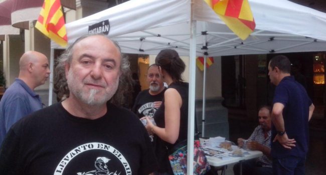 Mairal en el acto de Entabán de este lunes en Uesca.