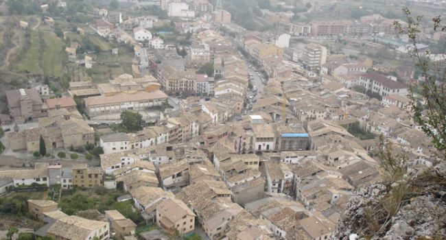 Vista aérea de Graus. Foto: Wikipedia
