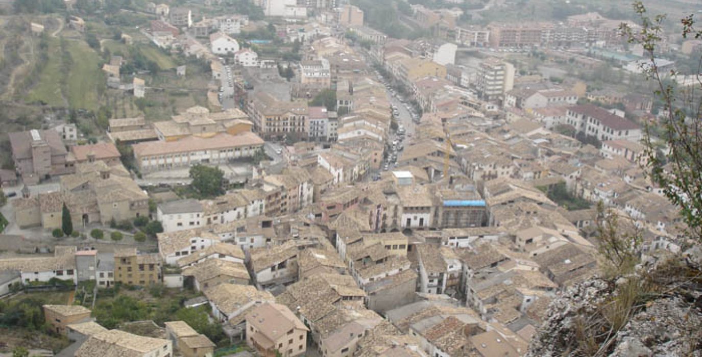 Vista aérea de Graus. Foto: Wikipedia