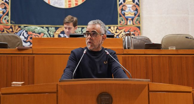 (Archivo) Andoni Corrales durante el debate sobre el estado de Aragón | Foto: Cortes