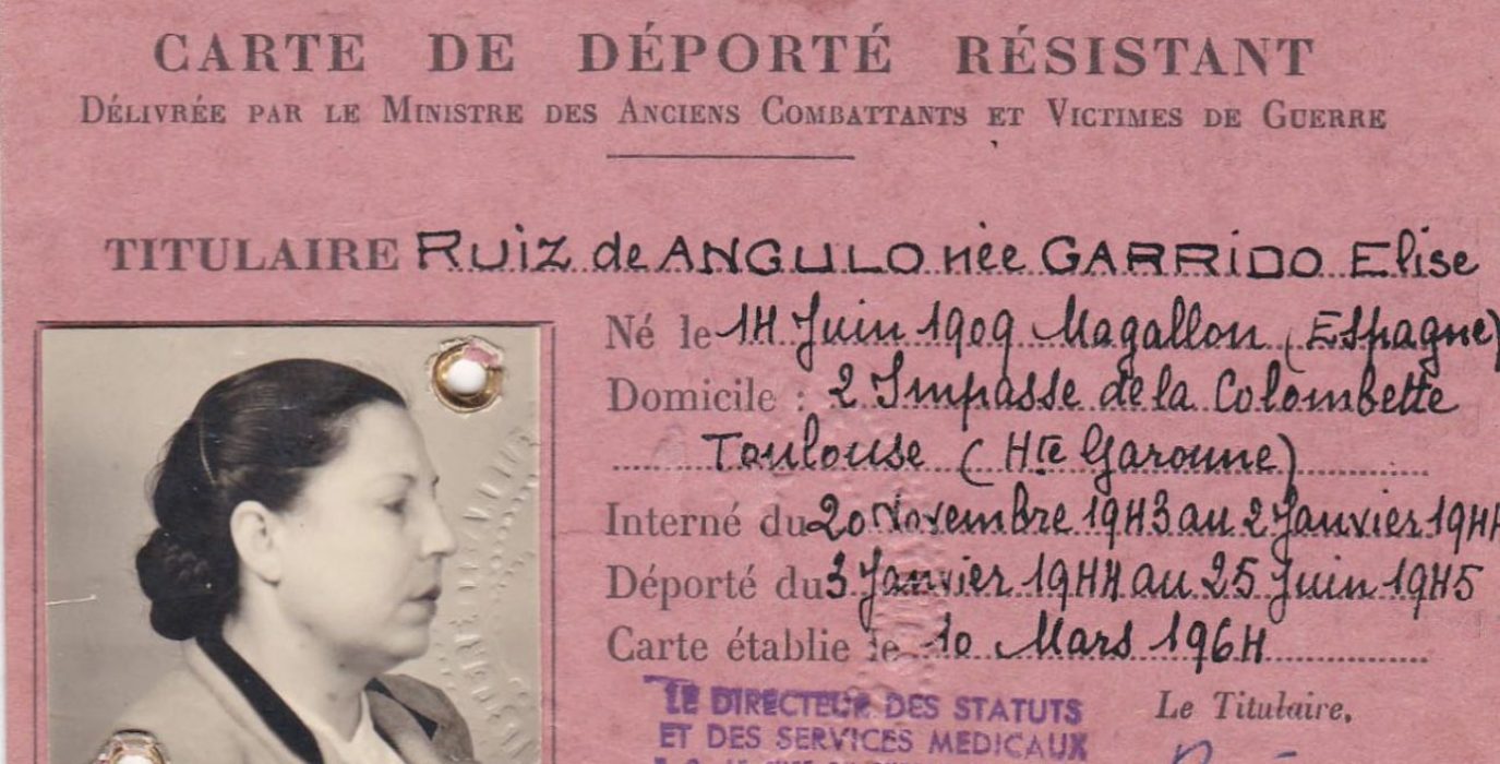 Carnet de deportada resistente de Elisa Garrido (1964). Foto: © Pilar Gimeno