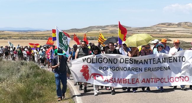 Foto: Asamblea Antipolígono de Tudela y Plataforma “No a las Guerras” de Exeya