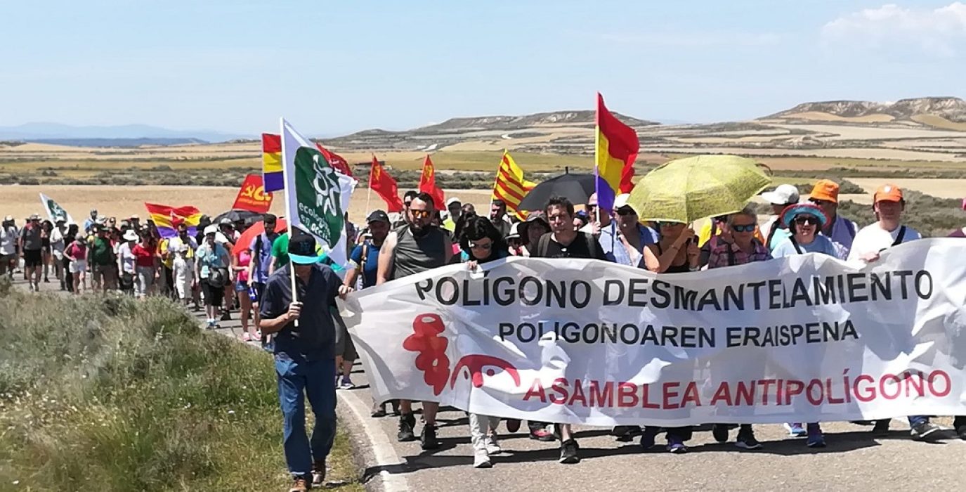 Foto: Asamblea Antipolígono de Tudela y Plataforma “No a las Guerras” de Exeya