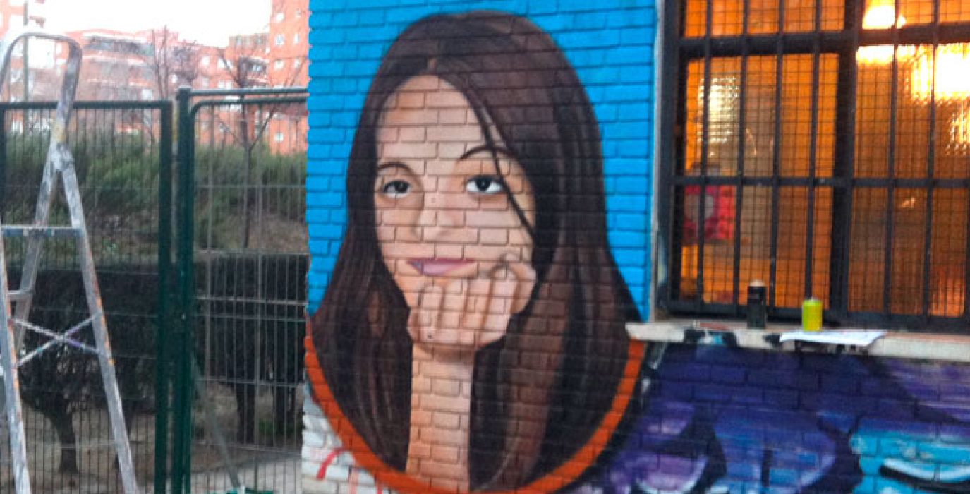 Mural en recuerdo a Yolanda González. Foto: CSA “La Caba”