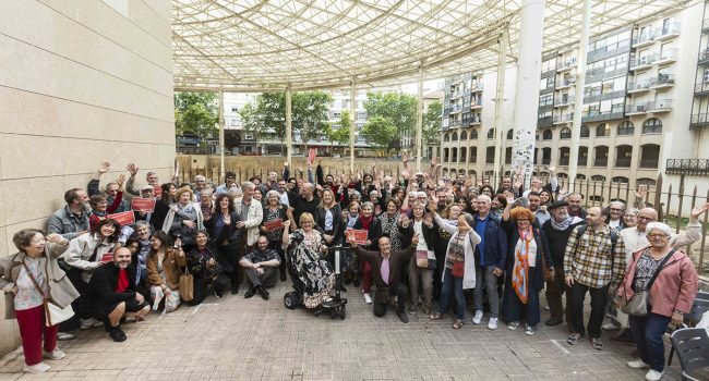 La familia de Zaragoza en Común | Foto: Juan Manzanara