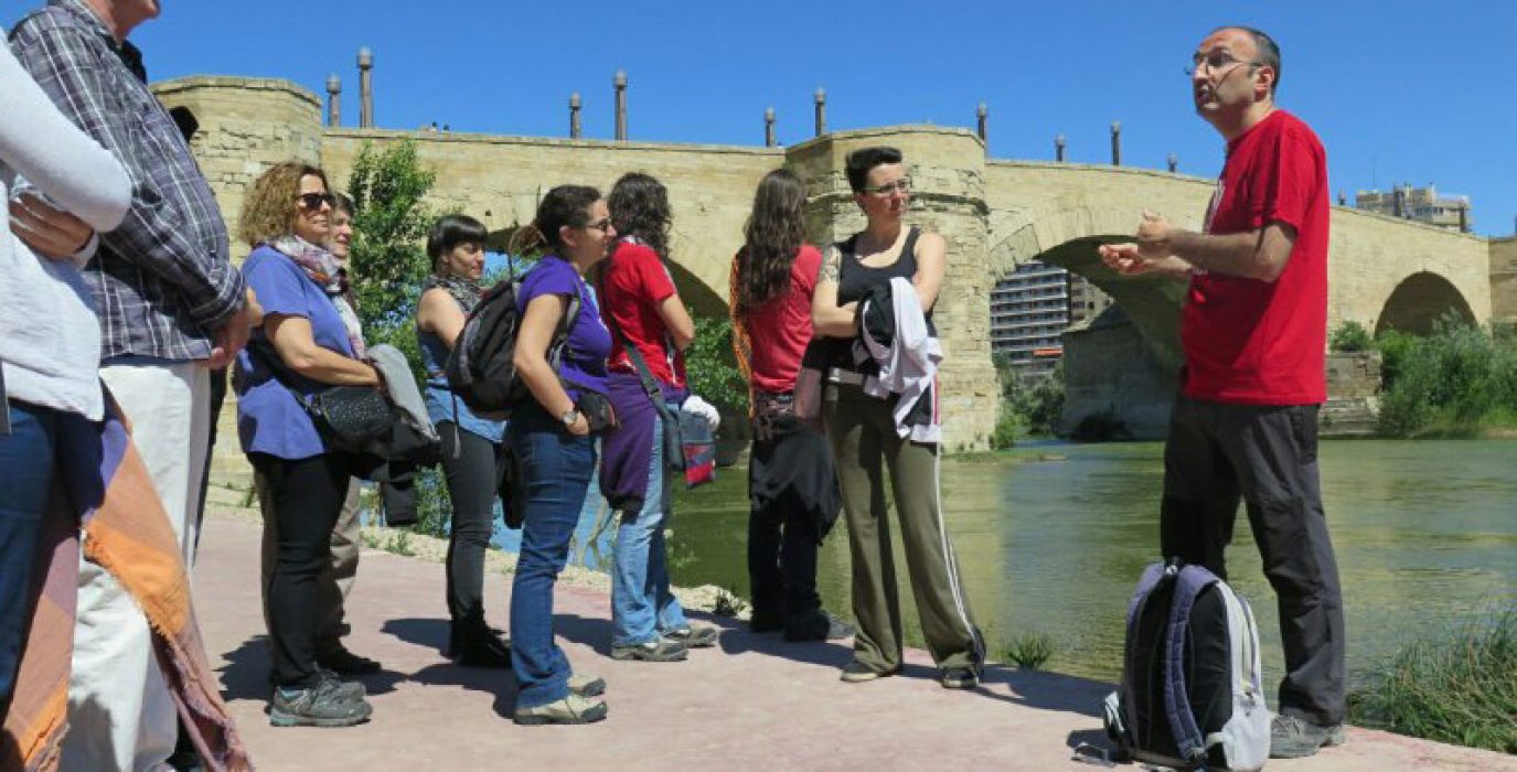 Paco Iturbe durante la actividad del domingo.