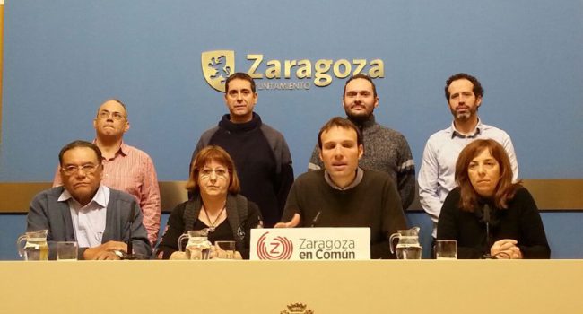 Muñoz junto a cabezas y miembros de lista de las candidaturas presentadas por ZeC.
