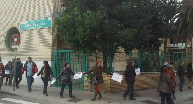 Movilizaciones contra el desmantelamiento del Pablo Remacha. Foto: Diego Diaz (AraInfo) [Archivo]
