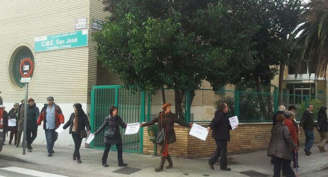 Movilizaciones contra el desmantelamiento del Pablo Remacha. Foto: Diego Diaz (AraInfo) [Archivo]