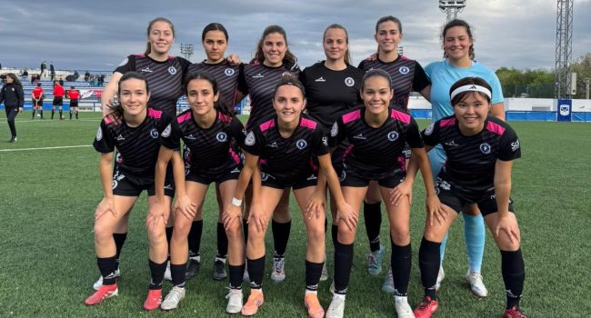 El once del Zaragoza CFF antes del partido contra el Rayo.