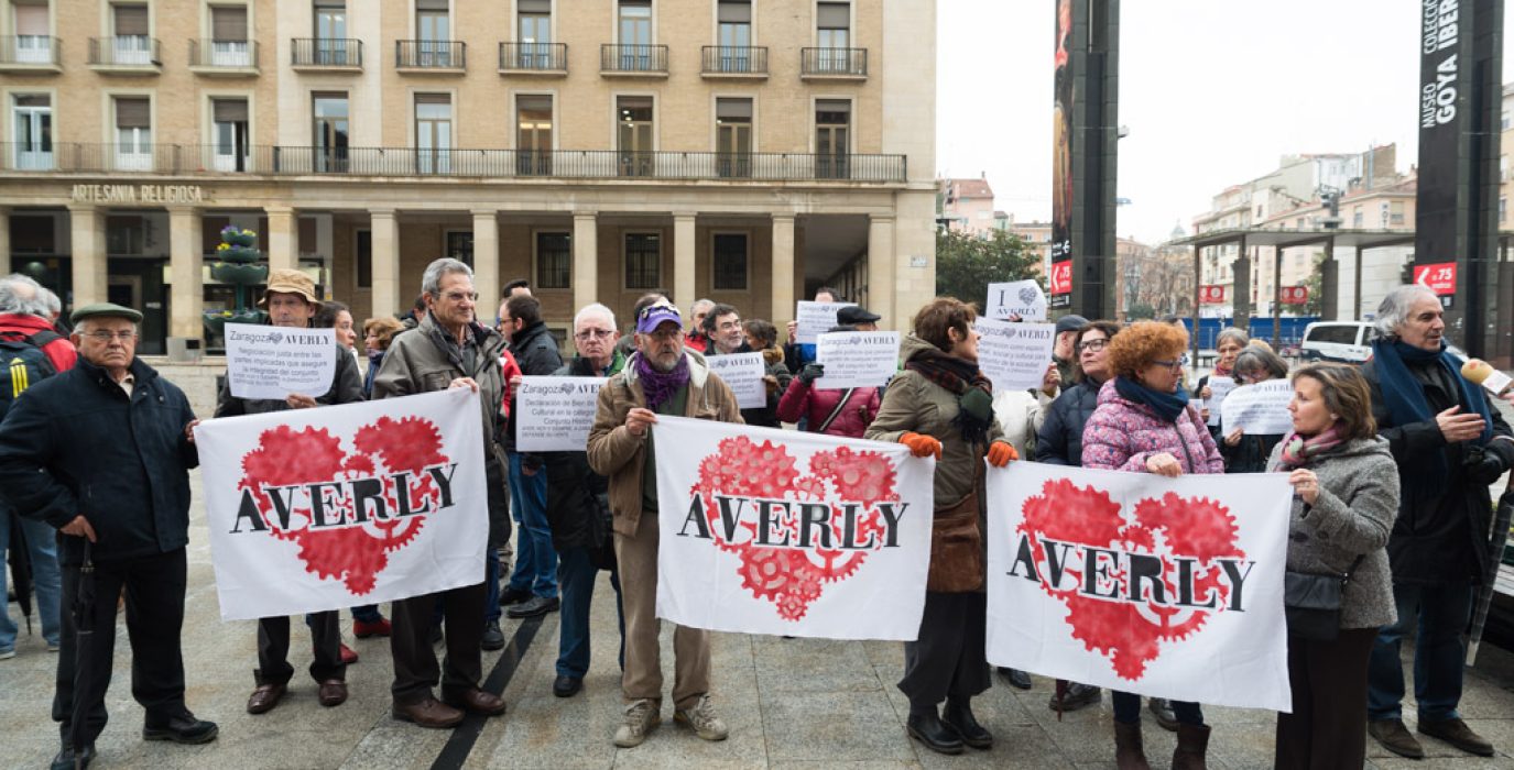 Concentración en Zaragoza en defensa de Averly. Foto: Pablo Ibáñez (AraInfo)