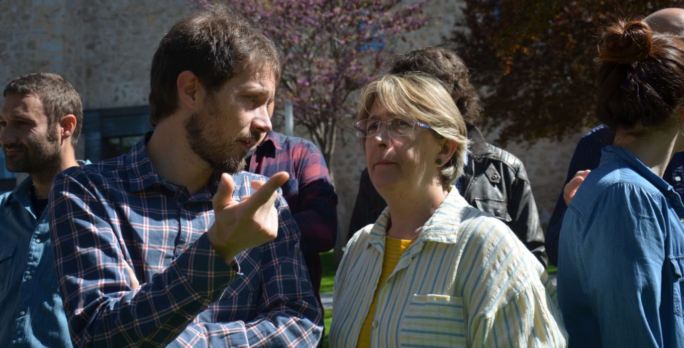 Zesar Corella y Blanca Villarroya, de Espacio Municipalista de Teruel. Foto: EMT