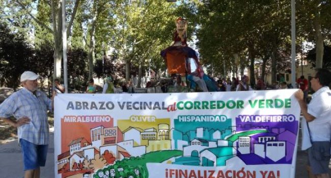 abrazo pancarta