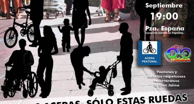 acto pedalea y acera peatonal sep2013