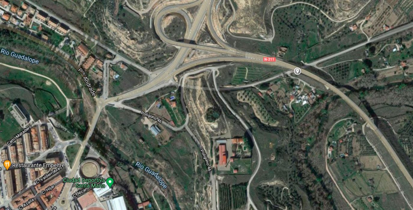 Imagen del área donde ha ocurrido el accidente. Foto: Google Maps.