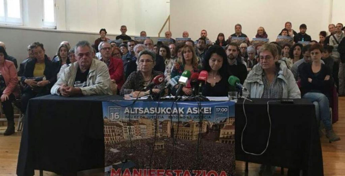 Rueda de prensa de Altsasukoak ASKE. Foto: @Altsasugurasoak