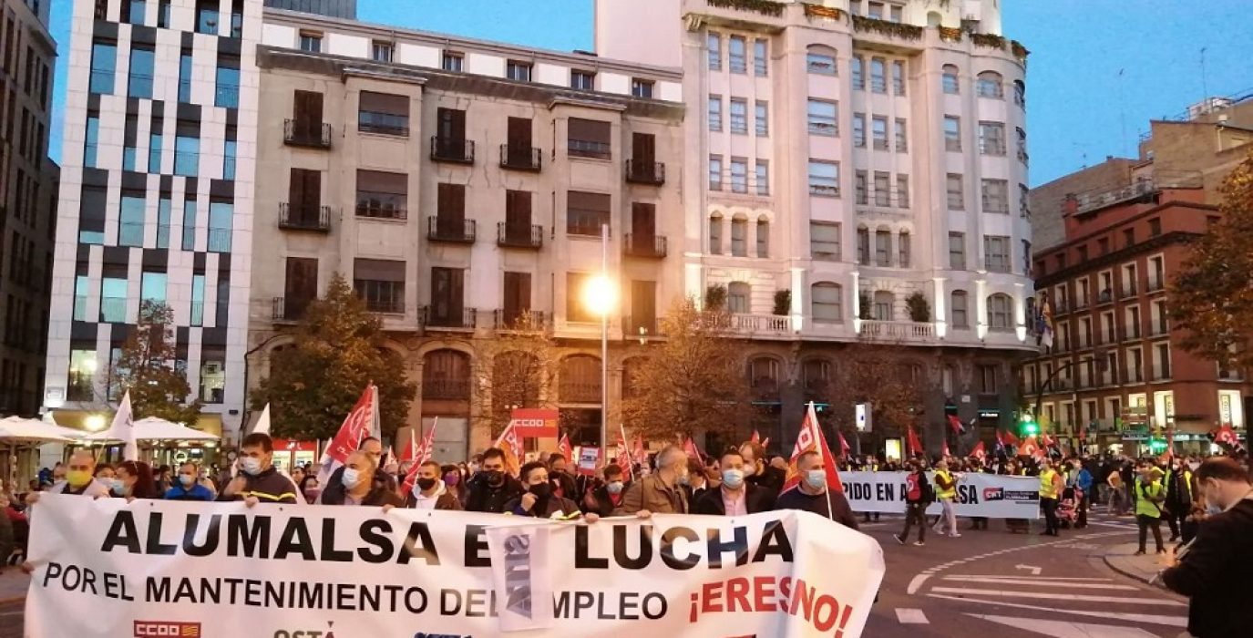 alumalsa en lucha 17 oct manifestacion zaragoza