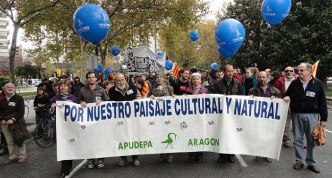 Imagen de archivo de la participación de Apudepa en una movilización popular. | Foto: Apudepa