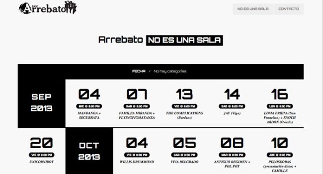 arrebato nueva web
