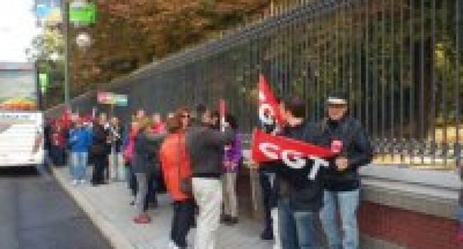 Arturo Rubio, En la foto, en una manifestación por la Escuela Pública, a la llegada a Madrid