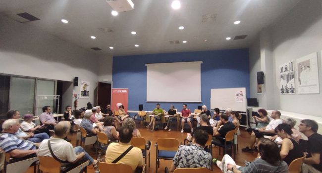 Asamblea de IU Zaragoza ciudad celebrada este martes. Foto: IU