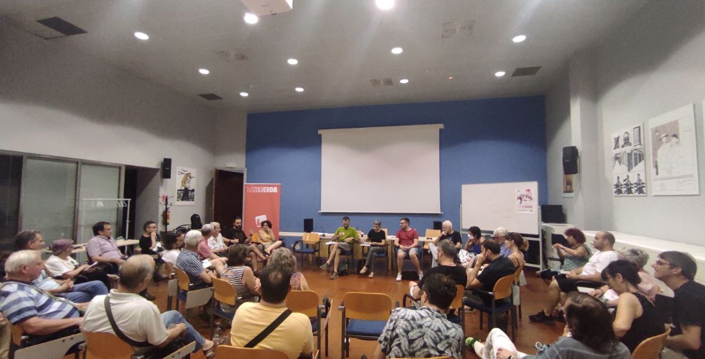 Asamblea de IU Zaragoza ciudad celebrada este martes. Foto: IU