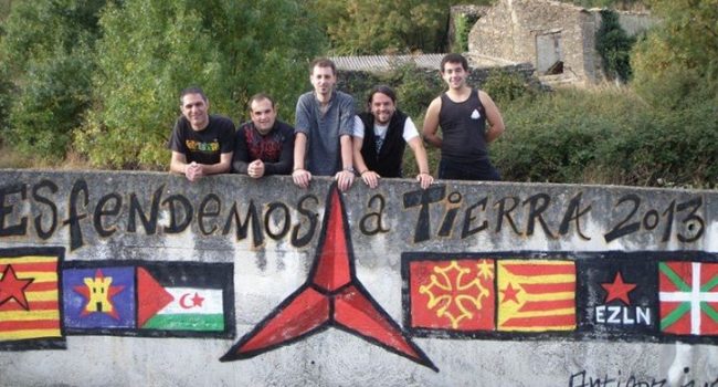 Brigada Aragón de Askapena el pasado verano por comarcas aragonesas.