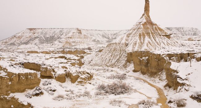 Bardenas en invierno.
