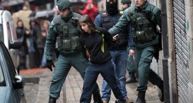 Beatriz Etxebarria fue arrestada en marzo de 2011 en Bilbo. Foto: Argazki Press