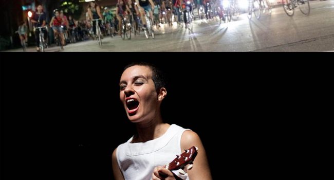 Arriba, imagen de una bififestación feminista. Abajo, Alicia Murillo.
