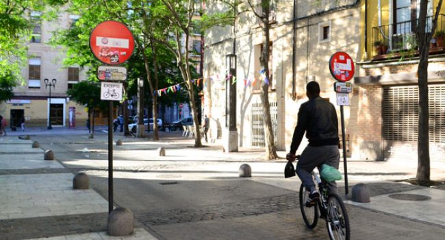 Plaza de la Madalena de Zaragoza. Foto: Pedalea