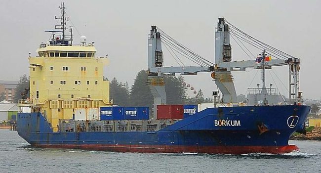 El carguero Borkum. | Foto: vesselfinder.com