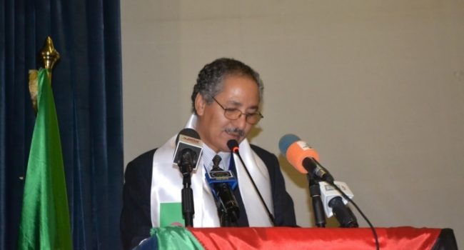 El ministro de Cooperación saharaui, Bulahi Sid Mohamed Fadel.