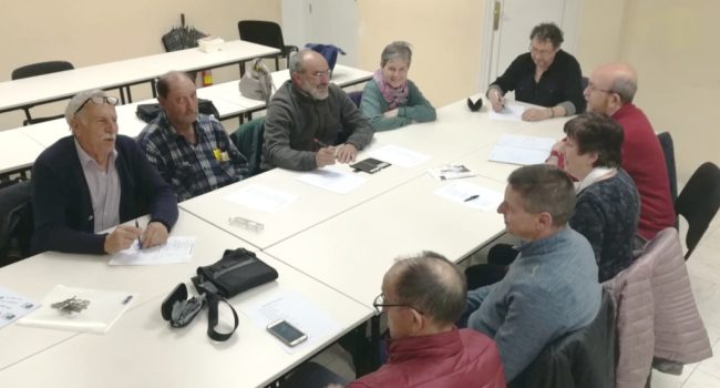 Imagen de la asamblea de Cambiar Barbastro.