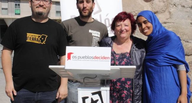 Presentación candidatura aragonesa de "Os Pueblos Deciden"