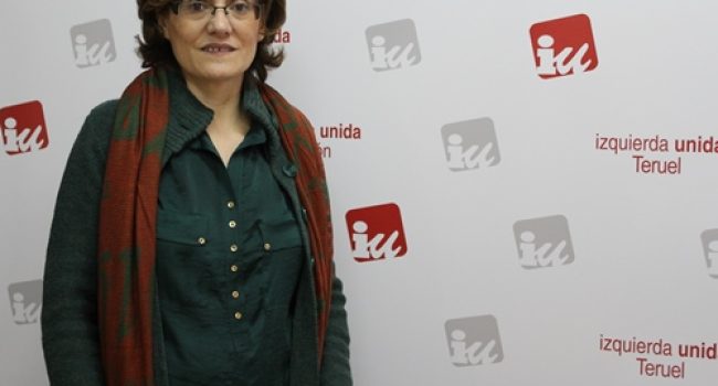 Carmen Tortajada, portavoz de IU en la ciudad de Teruel, presentará una moción para tratar de conseguir que las obras y servicios que contrata el Consistorio sean respetuosos social, laboral y medioambientalmente.