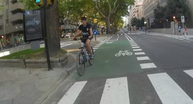 Carril bici de Paseo Sagasta.