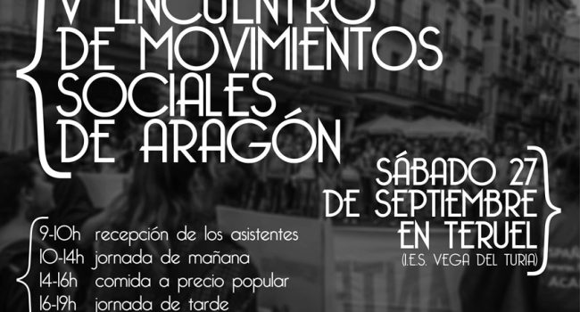 Cartel del Encuentro de este sábado, 27 de septiembre.