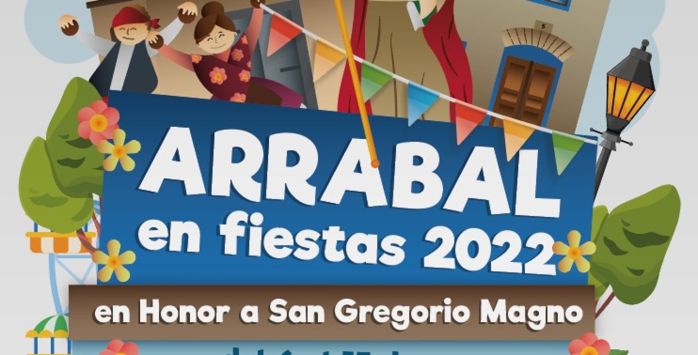 Cartel de las fiestas populares del barrio zaragozano del arrabal