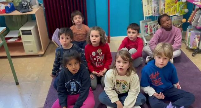 Una captura del vídeo grabado por el alumnado