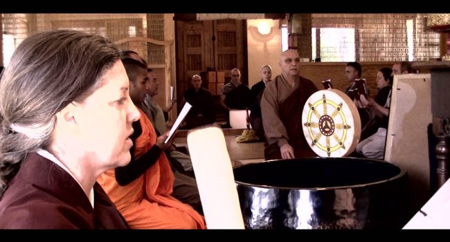 Ceremonia Bodaishin, una imagen del documental.