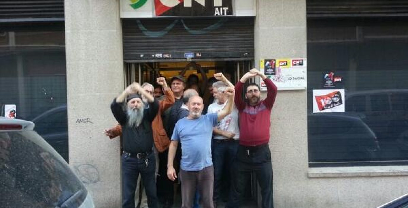 Local de PSA ocupado por CNT. Foto: CNT Zaragoza