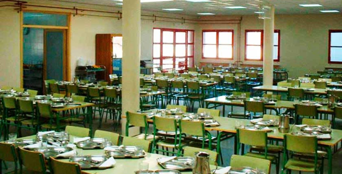 Foto de archivo de un comedor escolar aragonés. | Foto: PCE Aragón