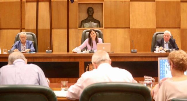 Primera reunión del actual mandato de la Comisión del área de Medio Ambiente y Movilidad. | Foto: Ayuntamiento de Zaragoza