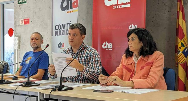 La mesa del Comité Nacional de CHA