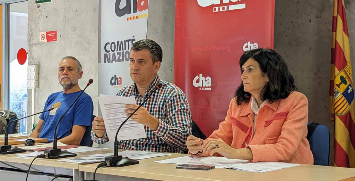 La mesa del Comité Nacional de CHA