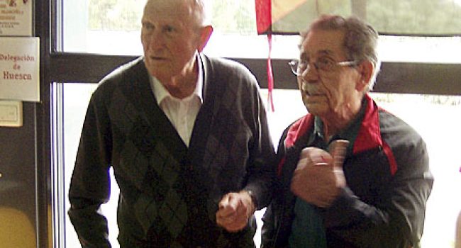 Floreal Samitier (derecha) junto con Martín Arnal, infatigables en la difusión del comunismo libertario y el anarcosindicalismo.