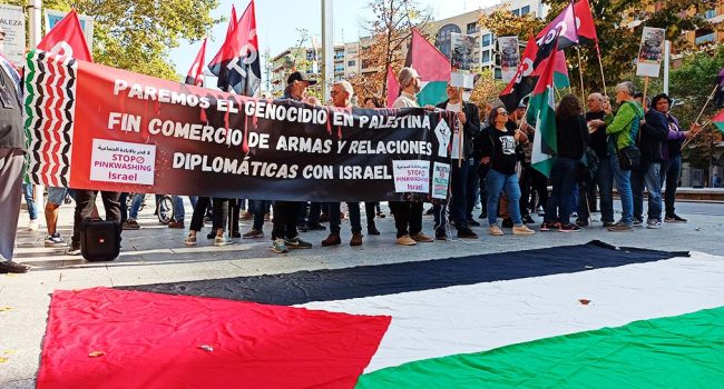 Un instante de la concentración. | Foto: AraInfo
