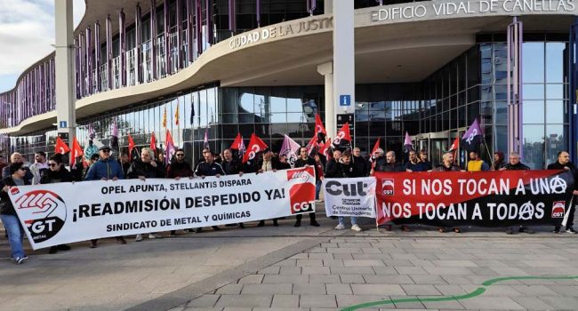 Un instante de la protesta. | Foto: CGT